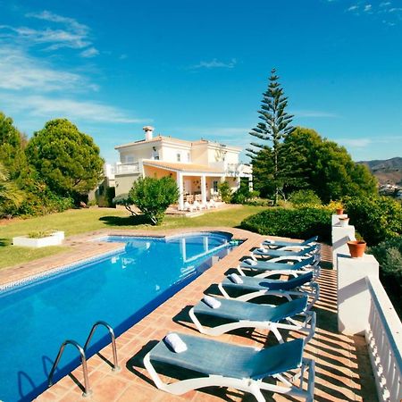 Gran villa con vistas al mar y piscina privada Málaga Exterior foto