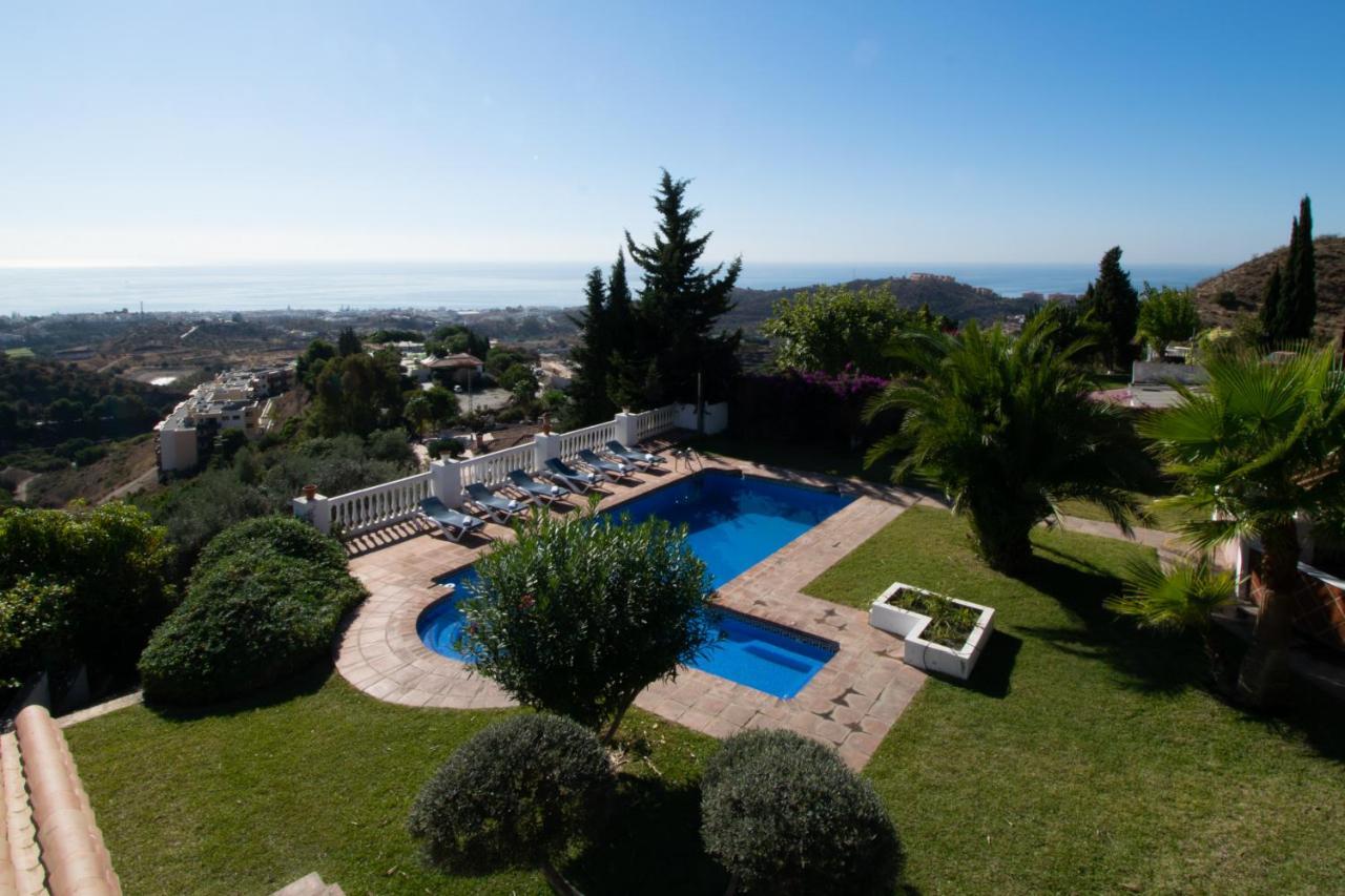 Gran villa con vistas al mar y piscina privada Málaga Exterior foto