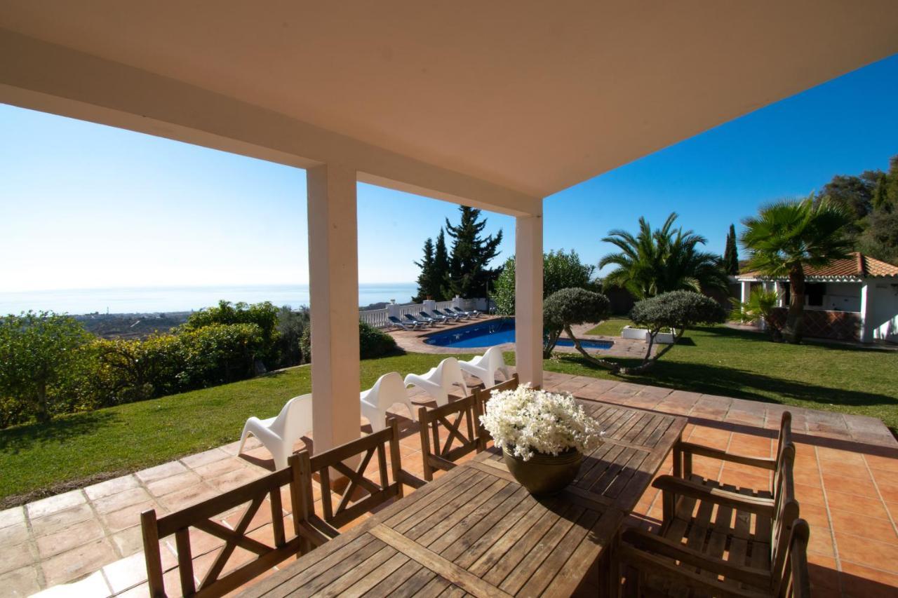 Gran villa con vistas al mar y piscina privada Málaga Exterior foto